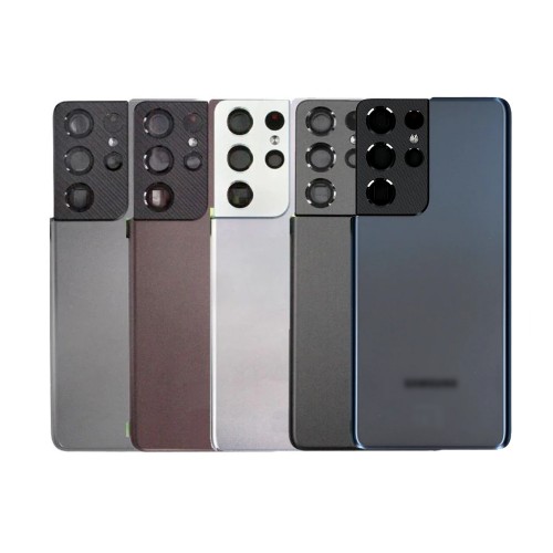 Galinis dangtelis skirtas Samsung G998 S21 Ultra / Phantom Black / (su kameros stikliuku) OEM