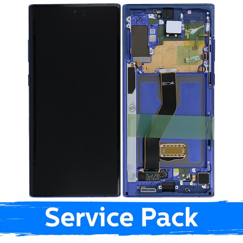Ekranas skirtas Samsung N975 Note 10 Plus su rėmeliu / Aura Blue / (Service Pack)