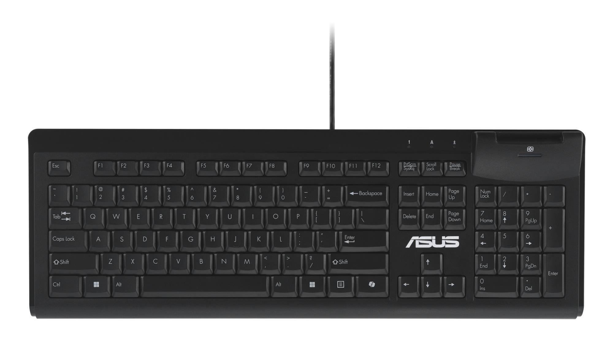 Asus KU100 klaviatūra, EST išdėstymas, juoda