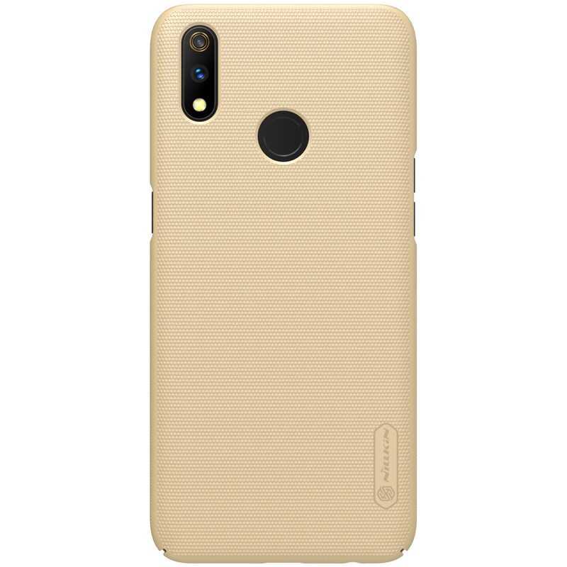 Nillkin Super Frosted Shield - dėklas Realme 3 Pro (Realme X Lite) (Golden)