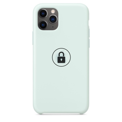 Dėklas "Silicone Case" skirtas iPhone 11 Pro Max / Seafoam / su įpakavimu