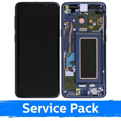 Ekranas skirtas Samsung G960 S9 su rėmeliu / Blue Coral / (Service Pack)