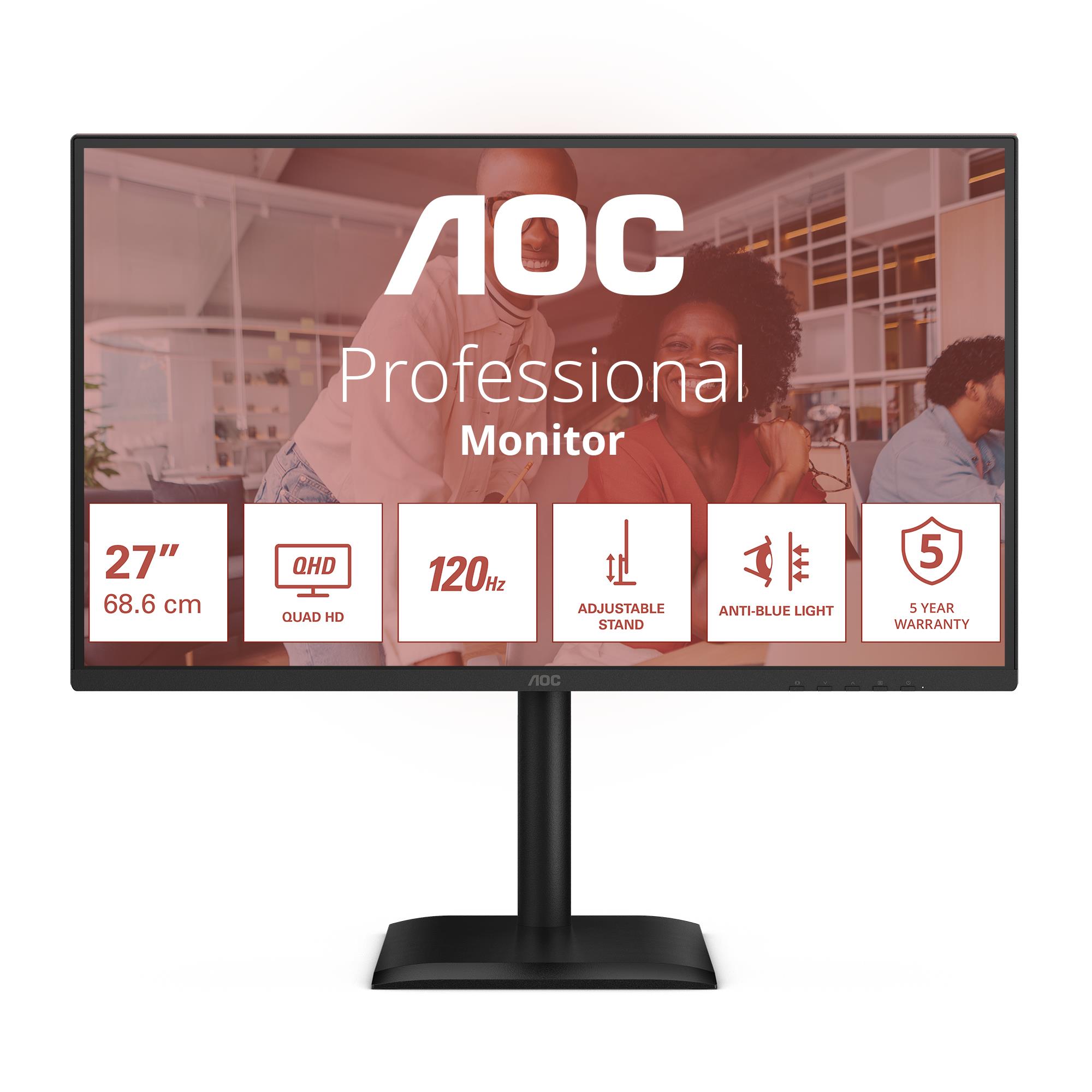 Monitorius AOC 27" Quad HD 2560x1440 LED Q27E4CV
