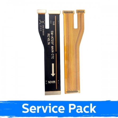 Lanksčioji jungtis skirta Samsung A725 A72 pagrindinė ekrano ir matinimo / (SUB/OCTA)(MAIN) / (Service Pack)