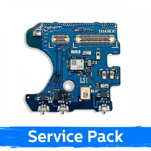 Lanksčioji jungtis skirta Samsung N980 Note 20 (4G) / su mikrofonu ir kitais elementais / 100% originali (Service Pack)