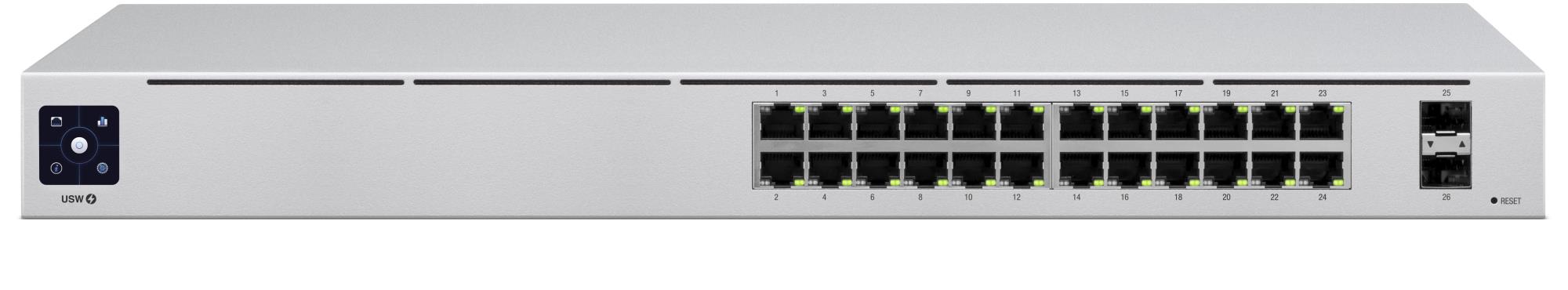 Komutatorius UBIQUITI USW-24 L2 24 prievadų