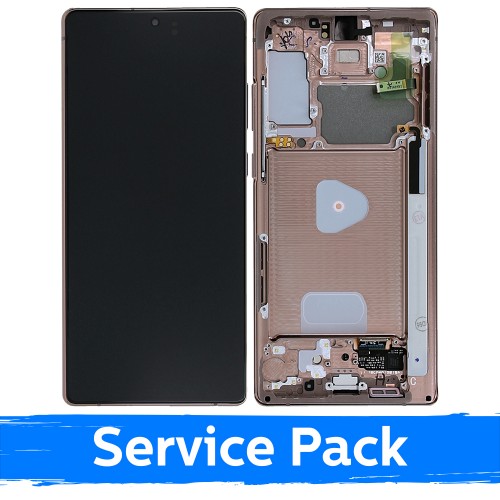 Ekranas skirtas Samsung N980 Note 20 su rėmeliu / Mystic Bronze / (Service Pack)