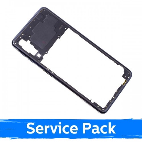 Rėmelis skirtas Samsung A750 2018 A7 rėmelis juodas originalus (Service Pack)