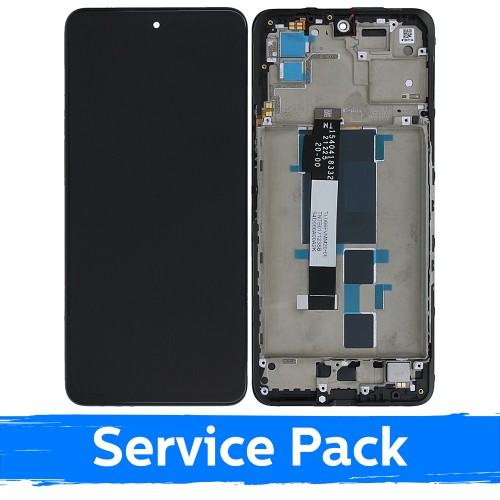 Ekranas skirtas Xiaomi Poco X3 GT (2021) juodas su rėmeliu (Service Pack)