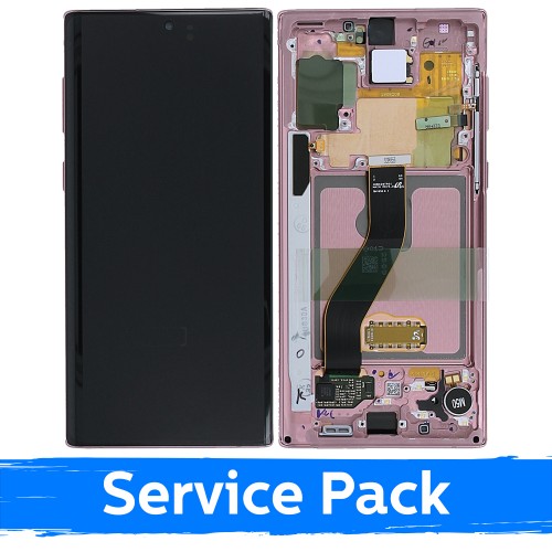 Ekranas skirtas Samsung N970 Note 10 su rėmeliu / Aura Glow / (Service Pack)