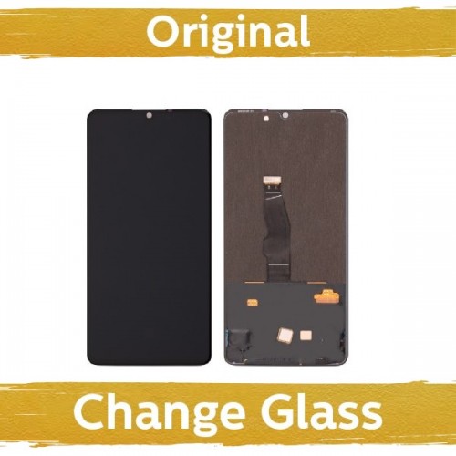 LCD ekranas suderinamas su Huawei P30 juodas (atnaujintas: Kinija)