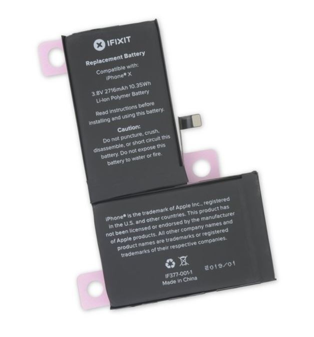 Akumuliatorius ORG skirtas iPhone X 2716mAh su lipduku