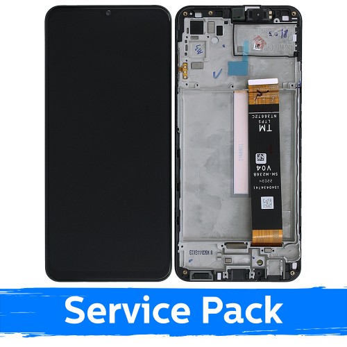 Ekranas skirtas Samsung M336 M33 5G / M236 M23 5G juodas su rėmeliu (Service Pack)