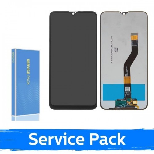 Ekranas skirtas Samsung A107 A10s juodas (Service Pack / Aftermarket)(NF version)