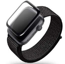 LCD apsauginis stikliukas "5D Full Glue" Apple Watch 4/5/6/SE 40mm be įpakavimo