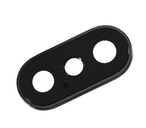 iPhone XS/XS Max kameros stikliukas su rėmeliu juodas ORG