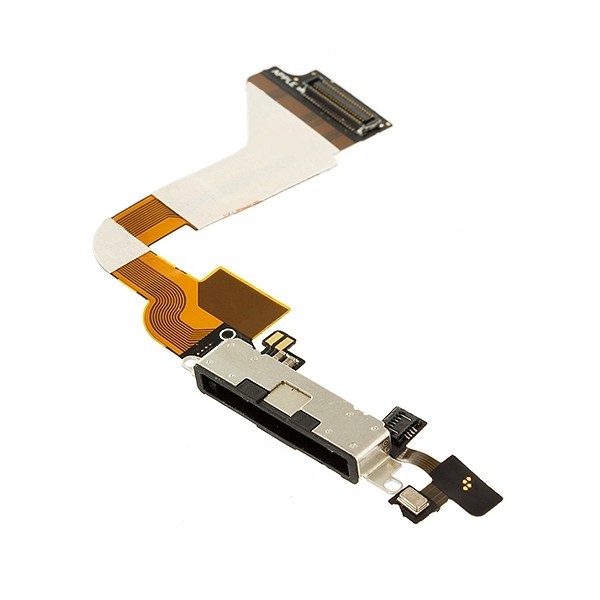Lanksčioji jungtis skirta iPhone 4S įkrovimo kontakto juoda ORG