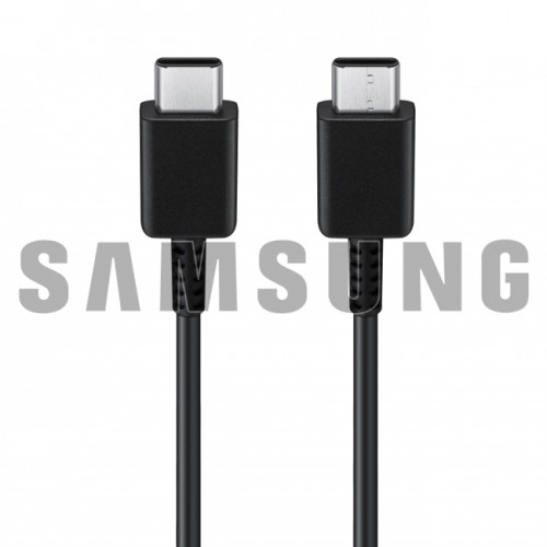 USB Kabelis Samsung EP-DA705BBE juodas 100cm "Type-C/Type-C" 25W / 100% Genuine /