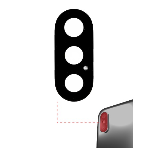 Galinės kameros stikliukas skirtas Apple iPhone X galinės kameros stikliukas / PREMIUM /