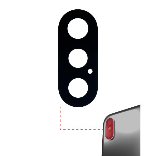 Galinės kameros stikliukas skirtas Apple iPhone Xs / Xs Max galinės kameros stikliukas / PREMIUM /