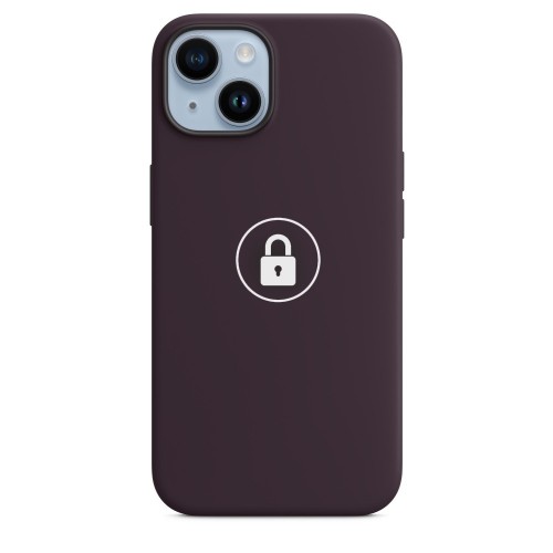 Dėklas "Silicone Case v2" skirtas iPhone 14 Plus / Elderberry / su įpakavimu