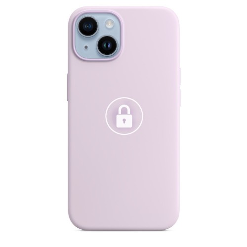 Dėklas "Silicone Case v2" skirtas iPhone 14 / Lilac / su įpakavimu