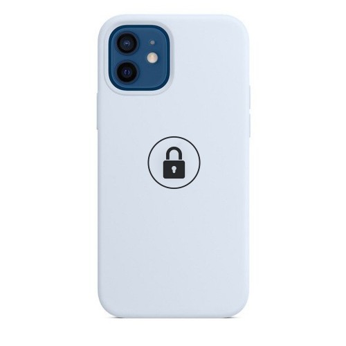 Dėklas "Silicone Case v2" skirtas iPhone 12 (12 Pro) / Cloud Blue / su įpakavimu