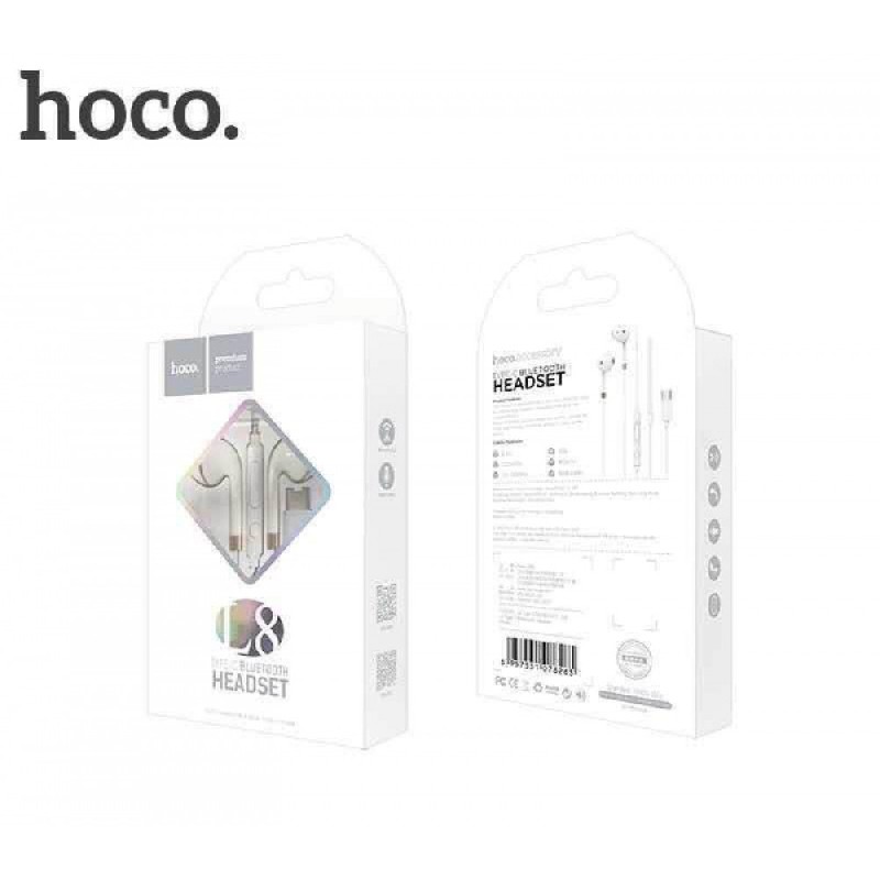 Laisvų rankų įranga Hoco L8 type-C balta (jungiasi per Bluetooth)