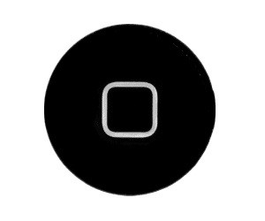 Mygtukas HOME skirtas iPad 2 juodas HQ