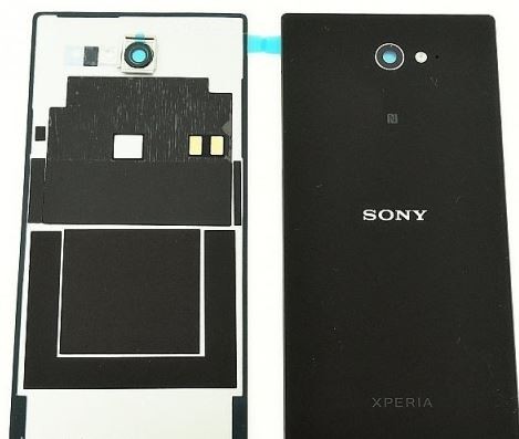 Galinis dangtelis Sony D2303 Xperia M2 juodas originalus (used Grade B)