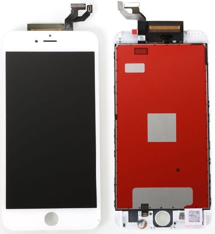 Ekranas skirtas iPhone 6S su lietimui jautriu stikliuku White Premium