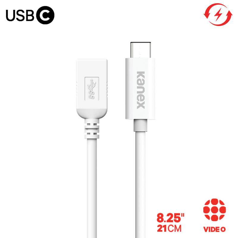 Kanex USB-C to USB adapteris 21 cm (baltas)