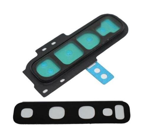 Samsung G975 S10+ kameros stikliukas su rėmeliu Prism Blue ORG