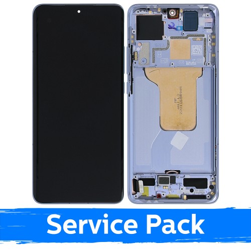 Ekranas skirtas Xiaomi 12 (12S / 12X) su rėmeliu / Blue / (Service Pack)