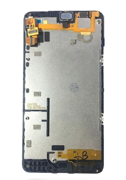 Ekranas Microsoft (Nokia) Lumia 640 su lietimui jautriu stikliuku ir rėmeliu Black originalus (used Grade B)