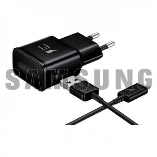 Įkroviklis Samsung TA200NBE juodas 15W (No Package) + Type-C laidas / 100% Genuine /