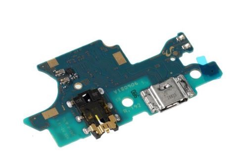 Lanksčioji jungtis Samsung A750 A7 2018 su įkrovimo kontaktu, mikrofonu, ausinių lizdu originali (service pack)