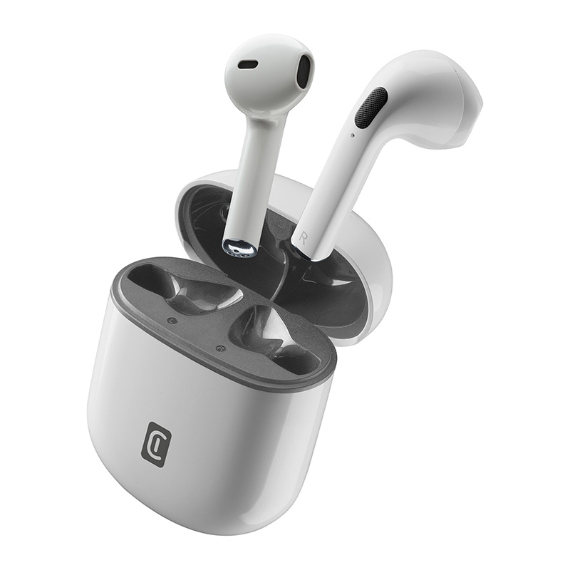 Cellularline Style Color - Bluetooth V5.3 TWS wireless ausinės with charging dėklas (baltas)