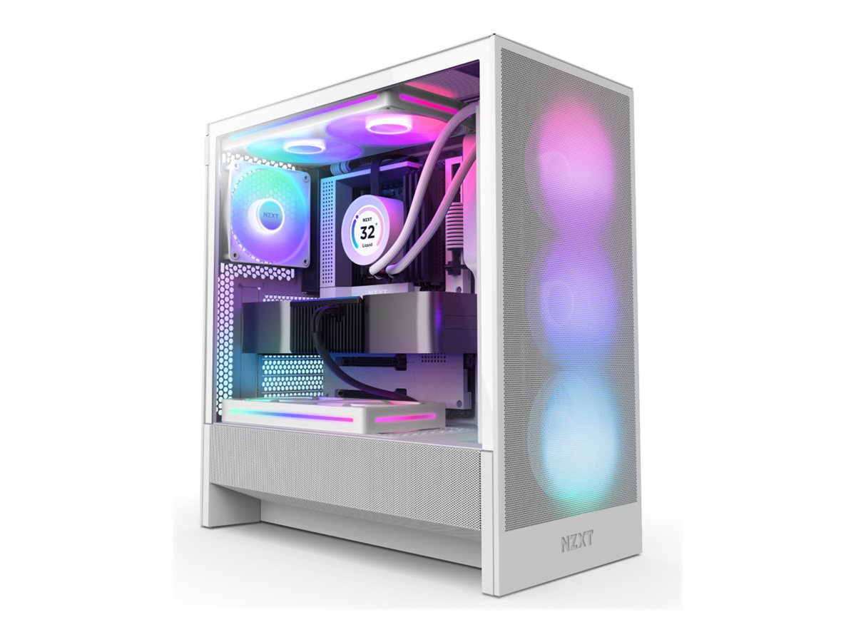 NZXT kompiuterio korpusas H5 Flow RGB 2024 baltas