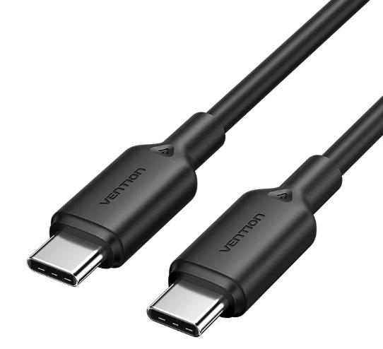 Laidas USB-C į USB-C 2m juodas Vention