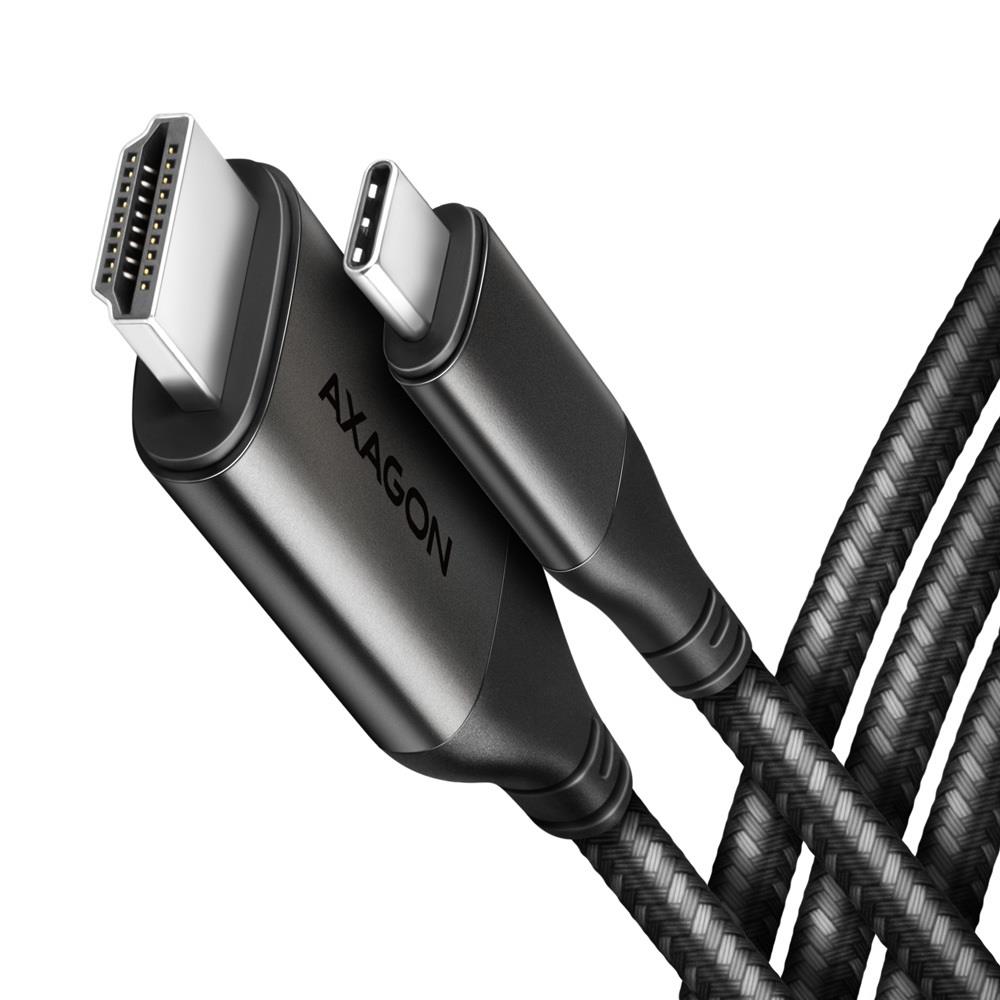 Axagon USB-C į HDMI laidas 1.8m RVC-HI2MC