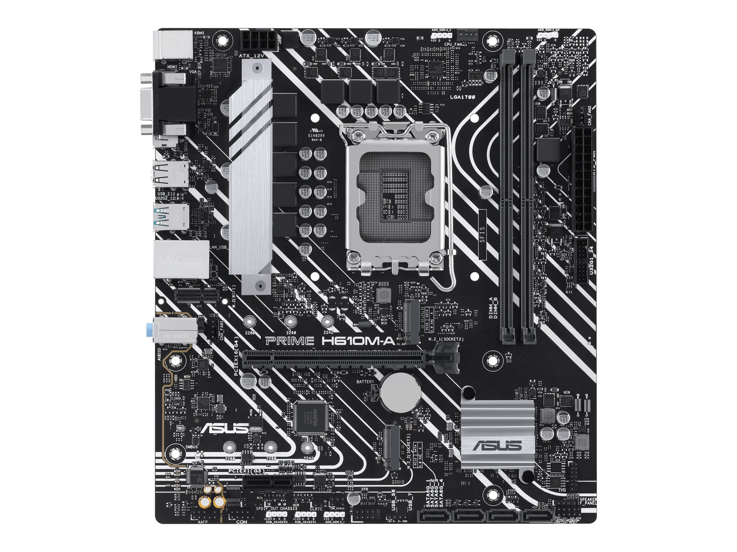 ASUS PRIME H610M-A-CSM LGA1700 2xDDR5 pagrindinė plokštė