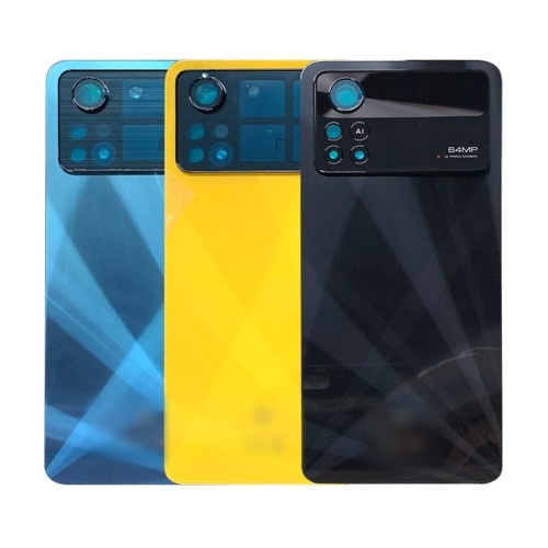 Galinis dangtelis skirtas Xiaomi Poco X4 Pro 5G / Laser Black / (su kameros stikliuku) / HQ