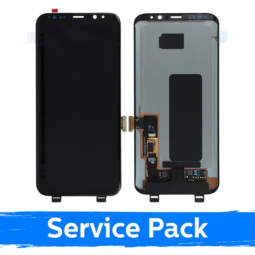 Ekranas skirtas Samsung G955 S8 Plus juodas (Service Pack) (NF version)