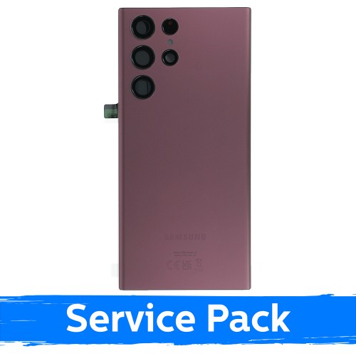Galinis dangtelis skirtas Samsung S908 S22 Ultra / Burgundy / (Service Pack)