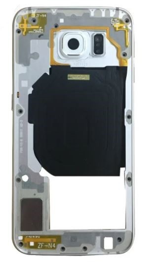 Vidinis korpusas Samsung G920F S6 sidabrinis (baltas) su zumeriu ir šoniniais mygtukais originalus (used Grade B)