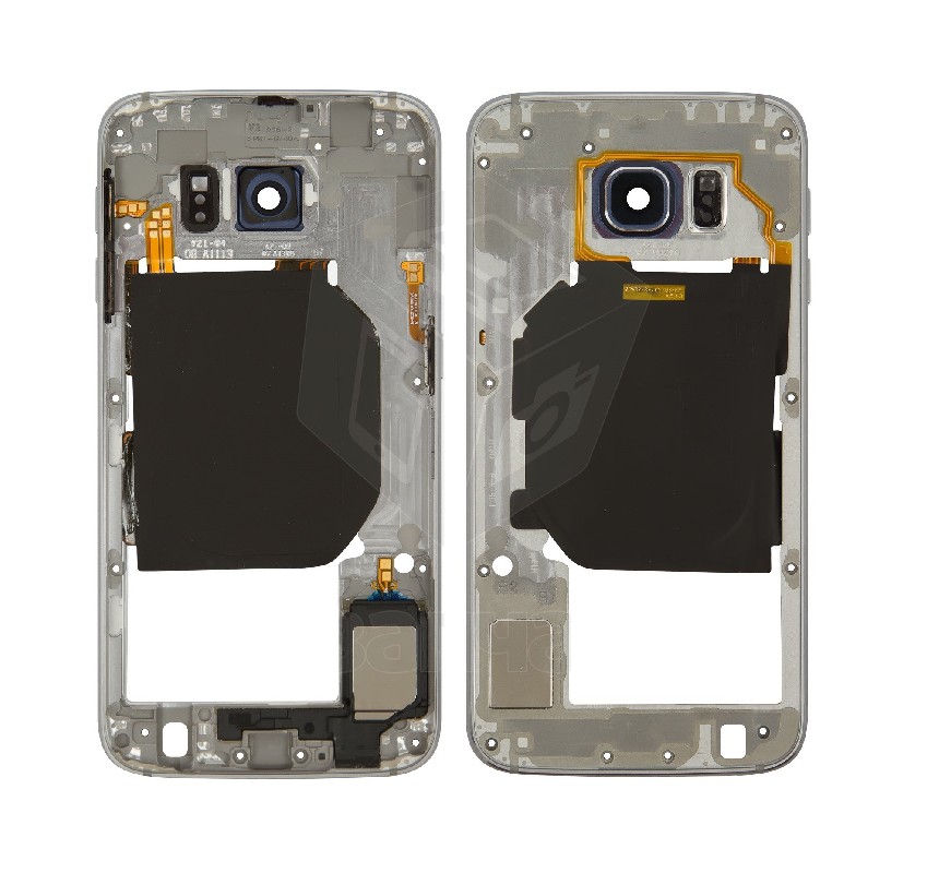 Vidinis korpusas Samsung G920F S6 mėlynas (juodas) su zumeriu ir šoniniais mygtukais originalus (used Grade B)