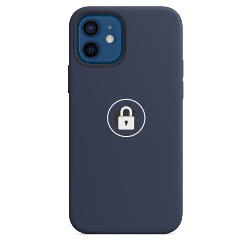 Dėklas "Silicone Case v2" skirtas iPhone 12 Mini / Deep Navy / su įpakavimu