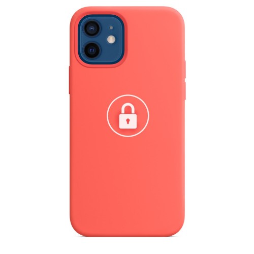 Dėklas "Silicone Case v2" skirtas iPhone 12 Pro Max / Pink Citrus / su įpakavimu