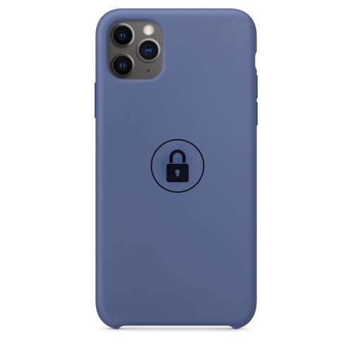 Dėklas "Silicone Case" skirtas iPhone 11 Pro Max / Linen Blue / su įpakavimu
